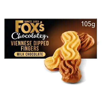 Chocolatey Biscuits Viennese Milk Chocolate Dipped Fingers
