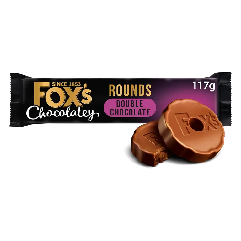 Fox's Chocolatey Rounds 117g Double Chocolate Biscuits