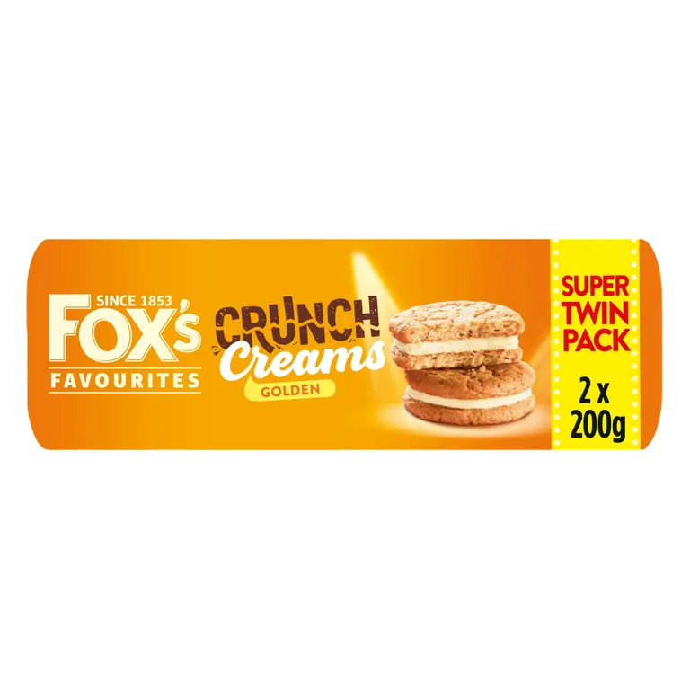 Fox's Favourites Crunch Cream Golden 2 x 200g