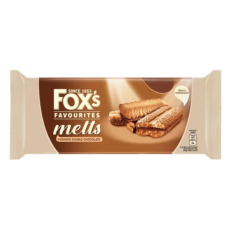 Fox's Favourites Melts Viennese Double Chocolate 120g