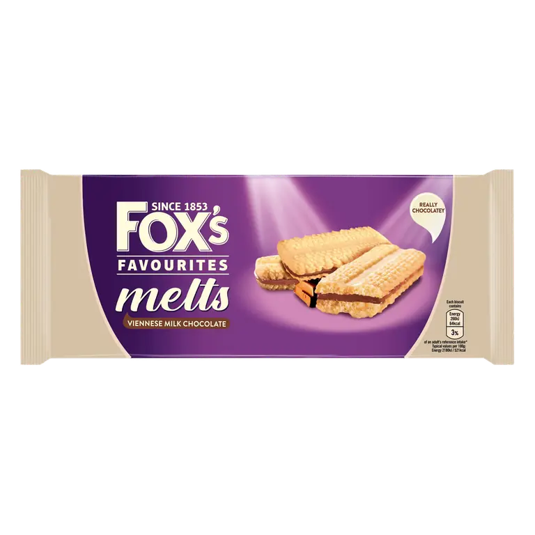 Fox's Favourites Melts Viennese Milk Chocolate 120g