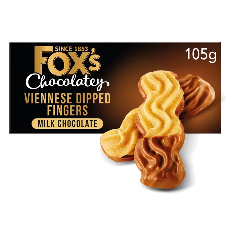 Viennese Milk Chocolate Dipped Finger Biscuits