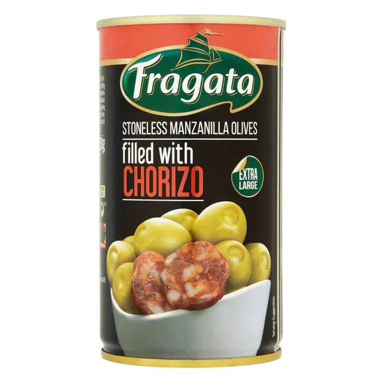 Stoneless Manzanilla Olives Filled With Chorizo (350g)