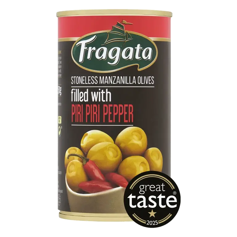 Stoneless Manzanilla Olives Filled With Piri Piri Pepper (150g)