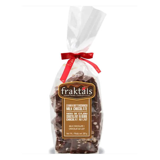 Milk Chocolate Cashew Buttercrunch Medium Bag 200 g