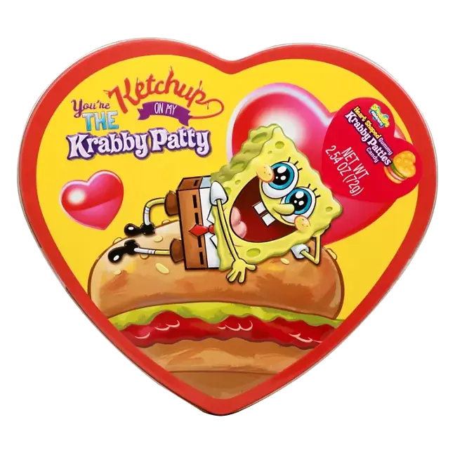 Candy, Krabby Patties, Heart-Shaped Gummy