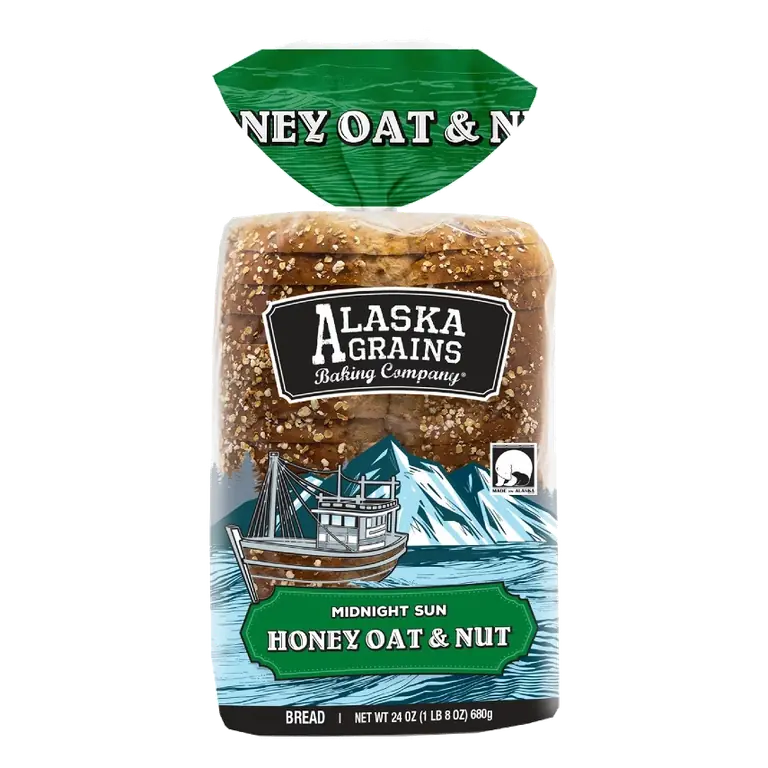 Alaska Grains Midnight Sun Honey Oat & Nut Bread, 24oz