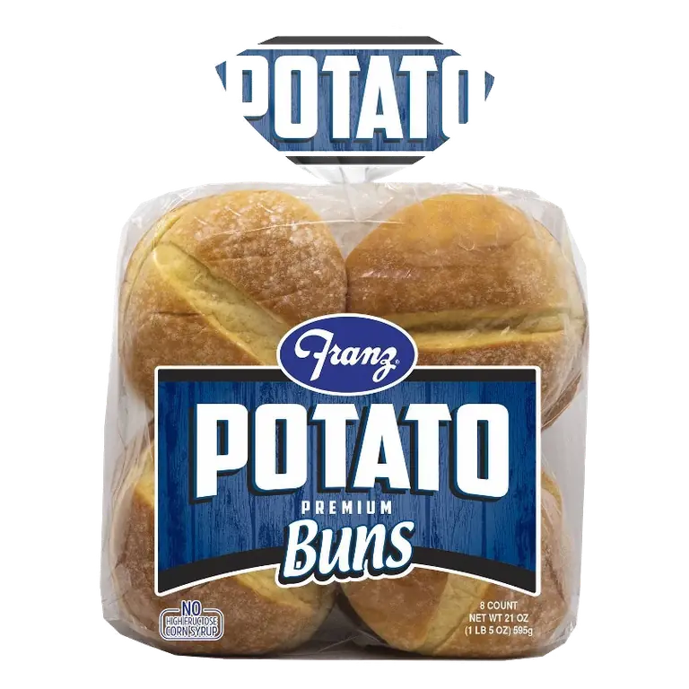 Franz BBQ Potato Hamburger Buns, 21oz/8ct