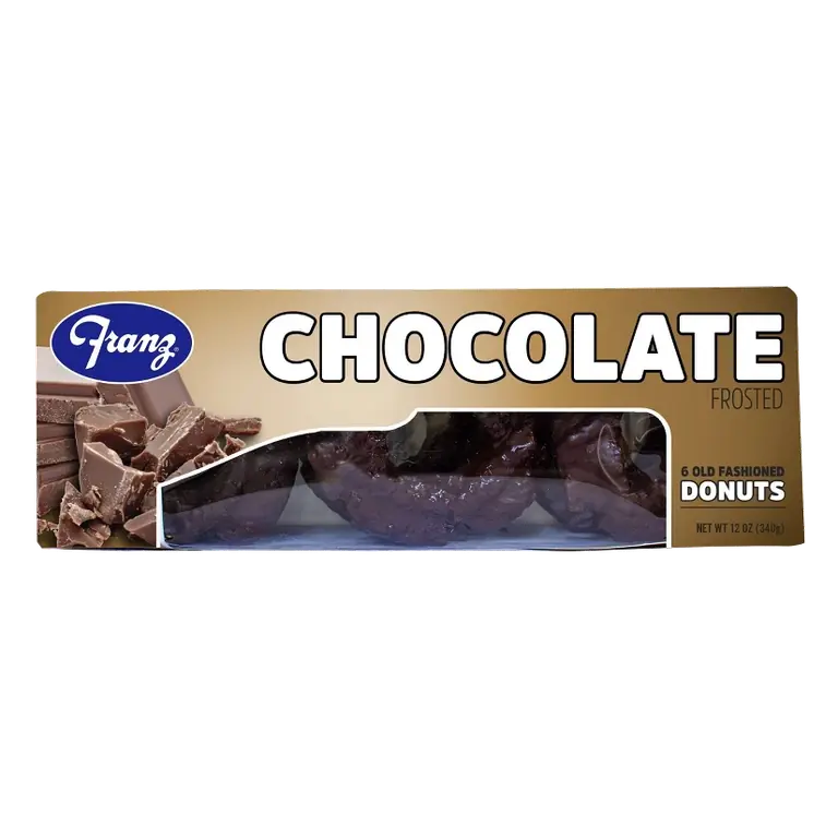 Franz Donuts Frosted Chocolate Donut, 6ct/12oz