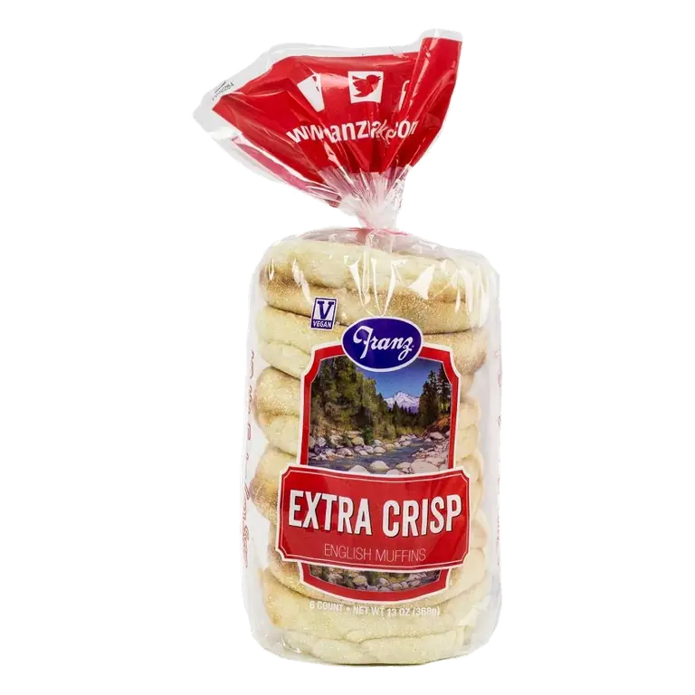 Franz Extra Crisp English Muffins, 13oz/6ct