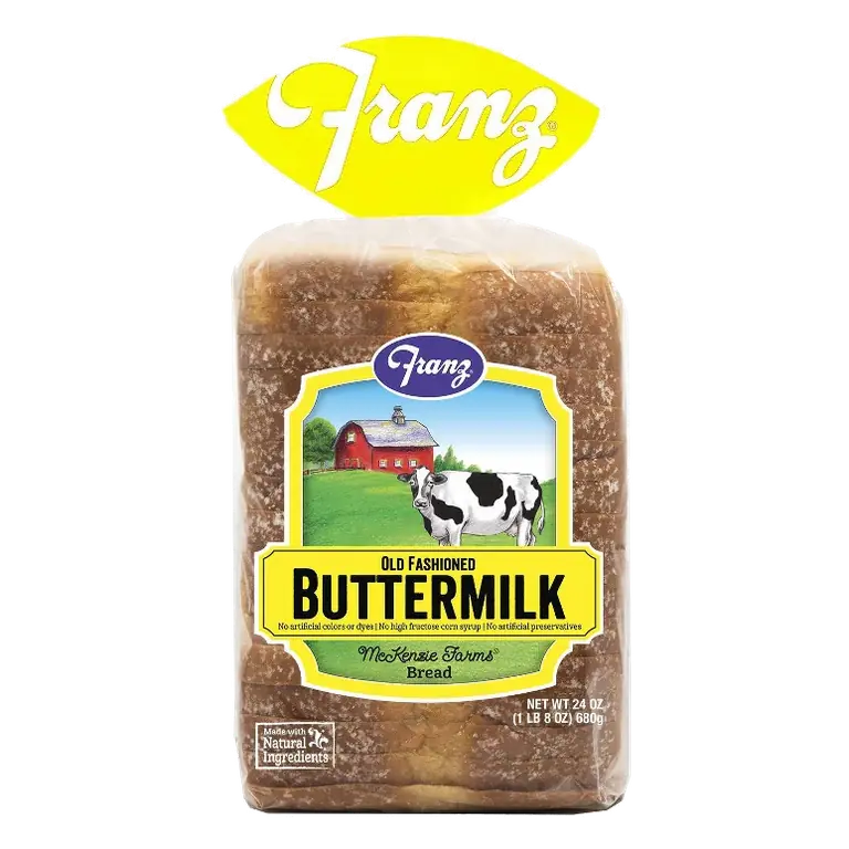 Franz Mckenzie Farms Old Fashioned Buttermilk Bread, 24oz: No High Fructose Corn Syrup
