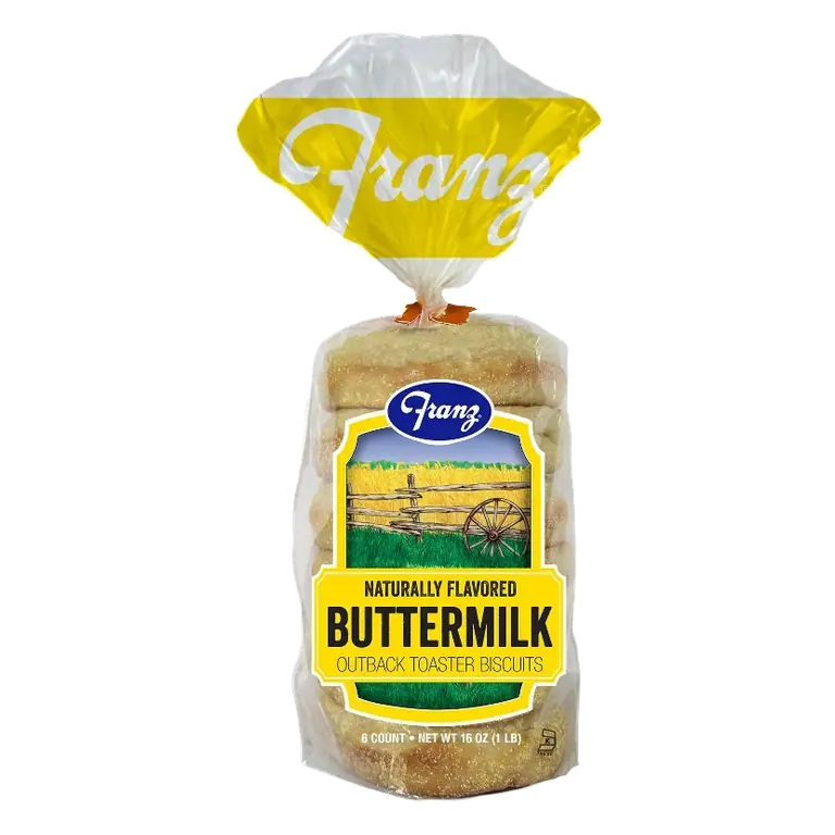 Franz Original Buttermilk Toaster Biscuit Muffins, 6ct: No High Fructose Corn Syrup