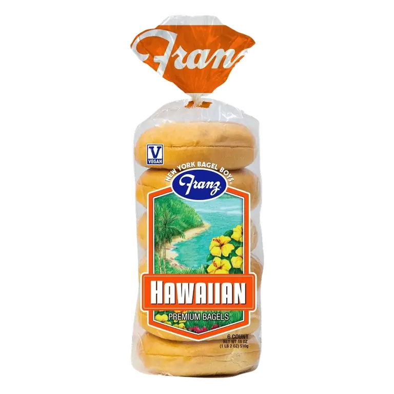 Franz Original Hawaiian Bagels, 6ct