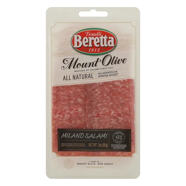 Beretta Mount Olive Milano Salami Sliced