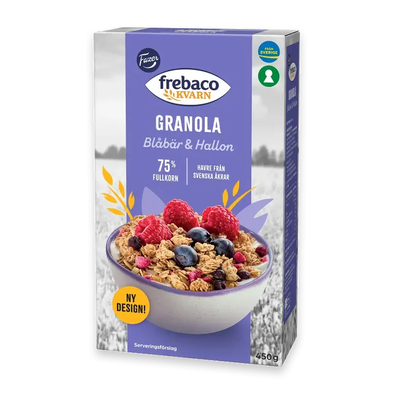 Granola Blåbär & Hallon 450g