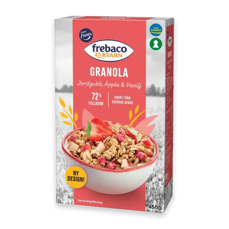 Granola Jordgubb Äpple & Vanilj 450g
