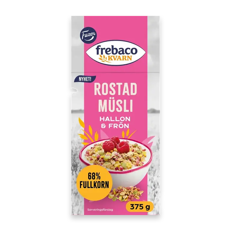 Rostad Müsli Hallon & Frön 375g