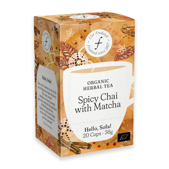 Hello, Sofa! Spicy Chai & Matcha Herbal Tea
