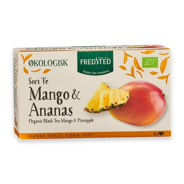 Svart te Mango & ananas 16-pack Eko