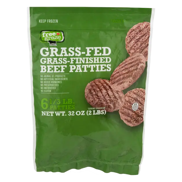 Grass-fed Beef Patties - 6 ct Frozen