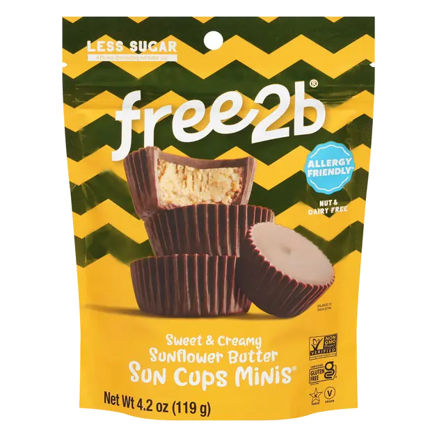 Gluten & Dairy Free Mini Sunflower Butter Chocolate Candy Cups