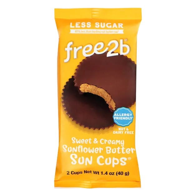 Gluten & Dairy Free Sunflower Butter Chocolate Candy Cups - 2 ct