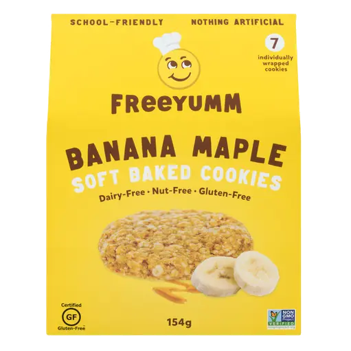 Dairy-Free Soft Baked Cookies Banana Maple 154 g