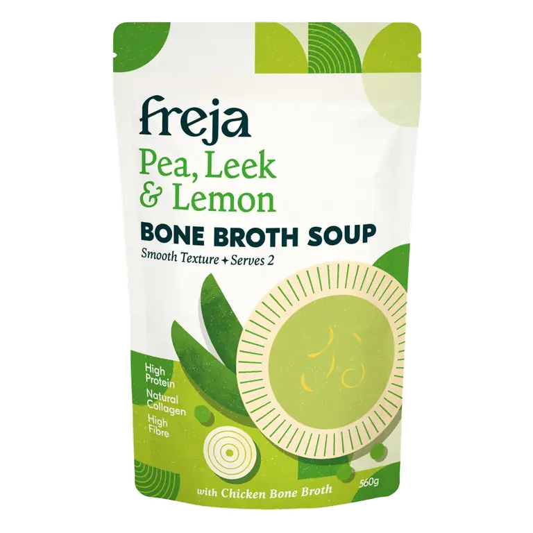 Freja 560g Pea Leek & Lemon Bone Broth Soup