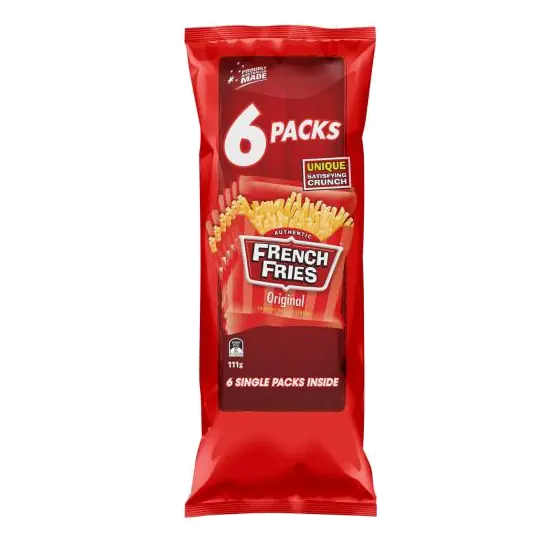 Potato Chips Multipack Lunch Box School Snacks Gluten Free 6 Pack
