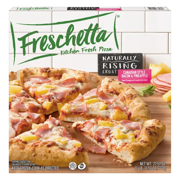 Rising Crust Canadian Style Bacon Pineapple Pizza Frozen