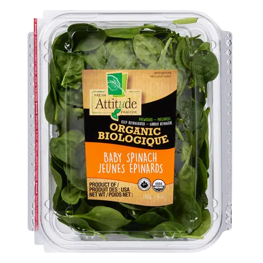 Organic Baby Spinach 142 g