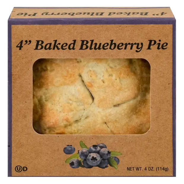 Baked Blueberry Pie 4 Inch