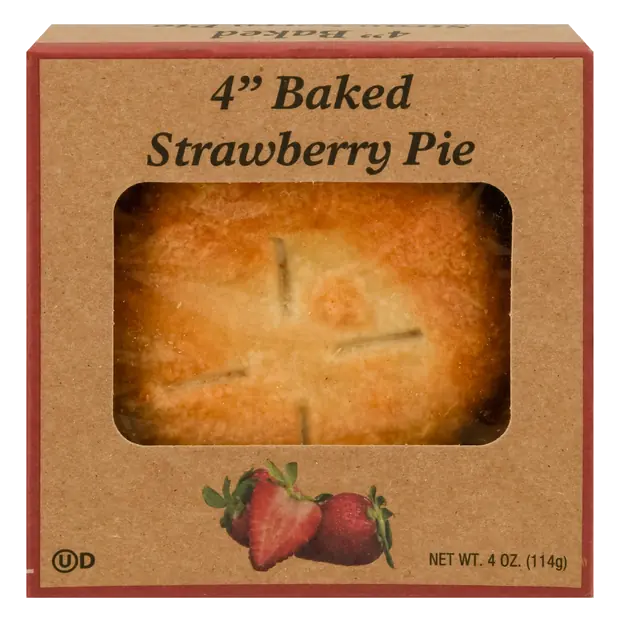 Baked Strawberry Pie 4 Inch