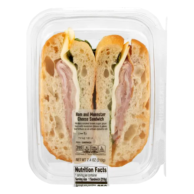 Ham & Muenster Cheese Sandwich