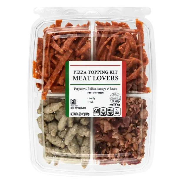 Meat Lovers Pizza Topping Kit