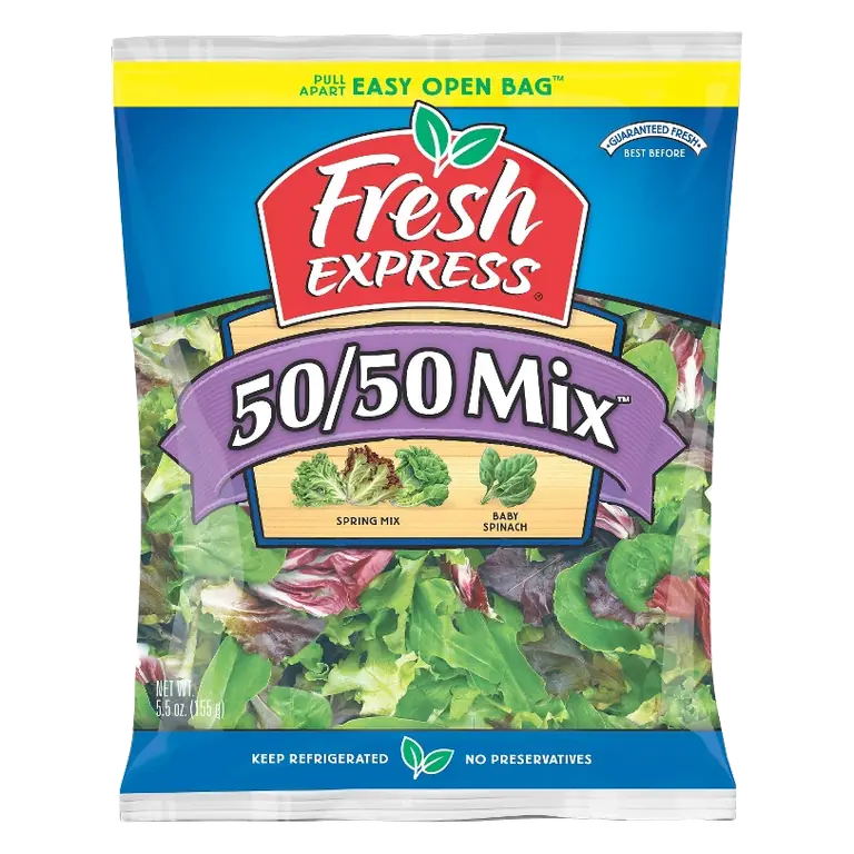 Fresh Express 50/50 Mix Spring Mix and Baby Spinach Salad Blend, 5.5oz