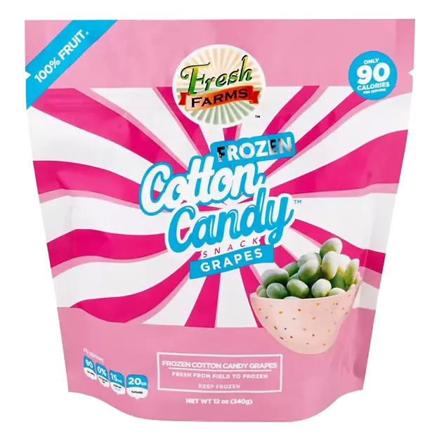Frozen Cotton Candy Snack Grapes