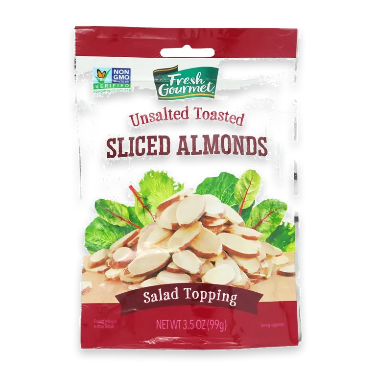 3.5 oz. Unsalted Toasted Sliced Almonds, Bag