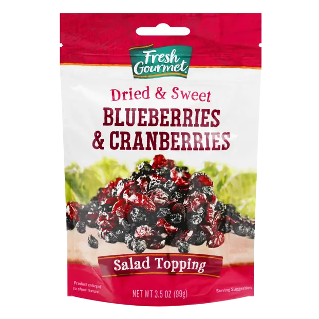 Fresh Gourmet Dried Blueberries & Cranberries