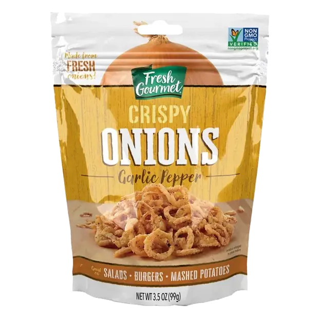 Garlic Pepper Crispy Onions