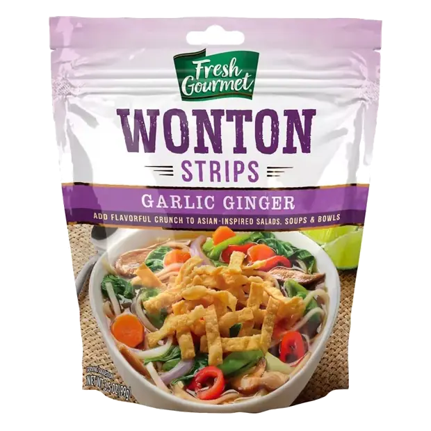 Wonton Strips, Garlic Ginger