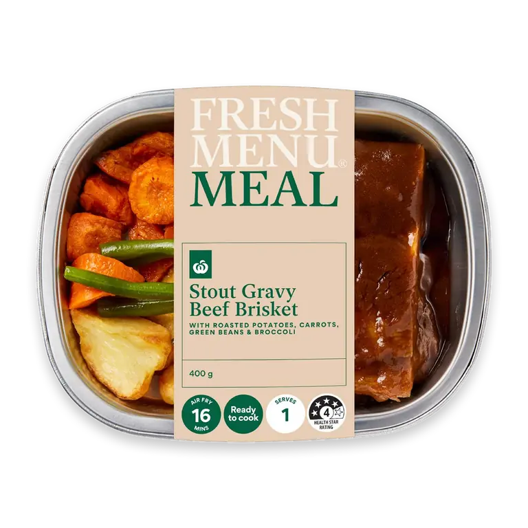 Stout Gravy Beef Brisket With Roasted Veg