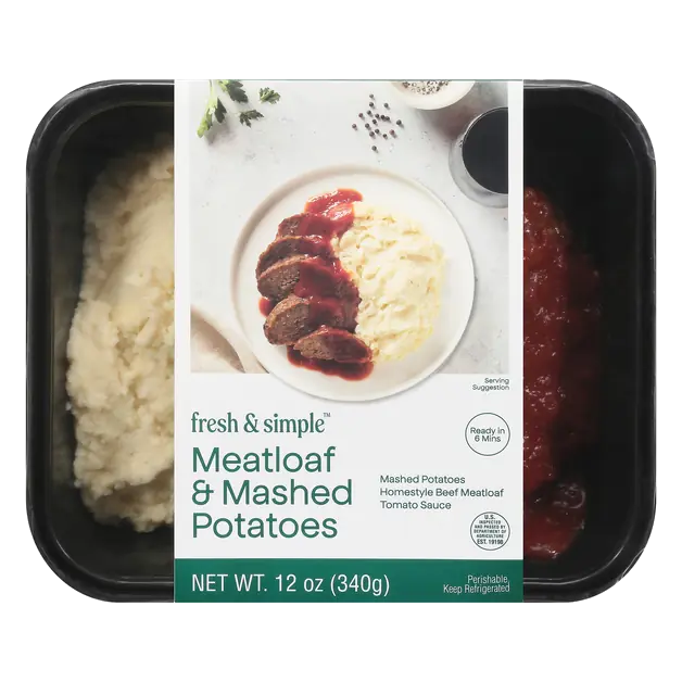 Meatloaf & Mashed Potatoes Refrigerated