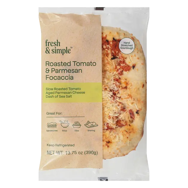Roasted Tomato & Parmesan Focaccia Refrigerated