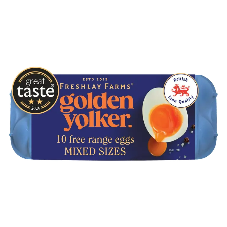 Golden Yolks Free Range Eggs x10