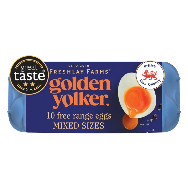 Freshlay Golden Yolker 10 Mixed Weight Eggs