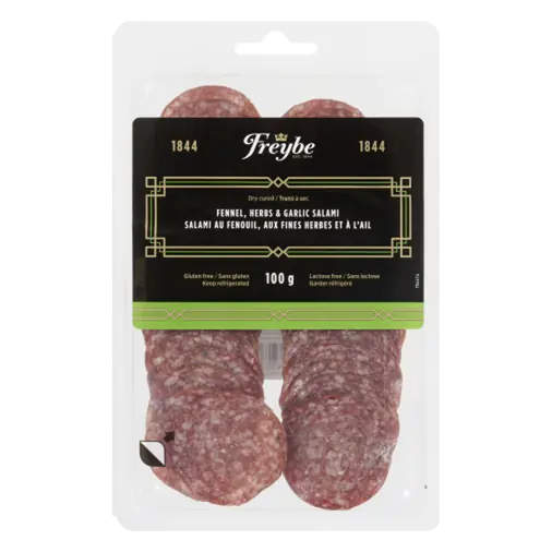 Sliced Salami Fennel Herbs & Garlic 100 g