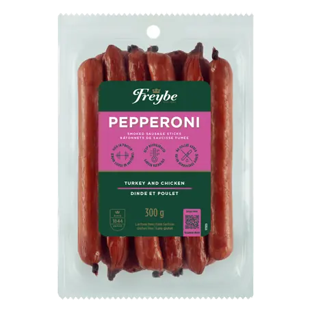 Smoked Sausage Sticks Pepperoni Turkey & Chicken 300 g