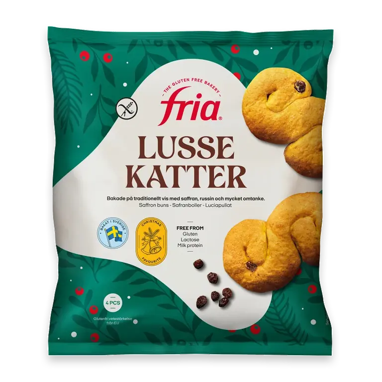 Lussekatter Glutenfria Frysta 250g