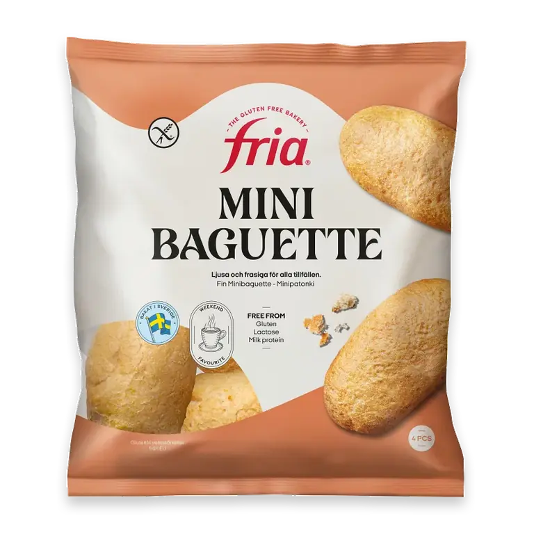 Minibaguette Glutenfri Mjölkfri Fryst 240g